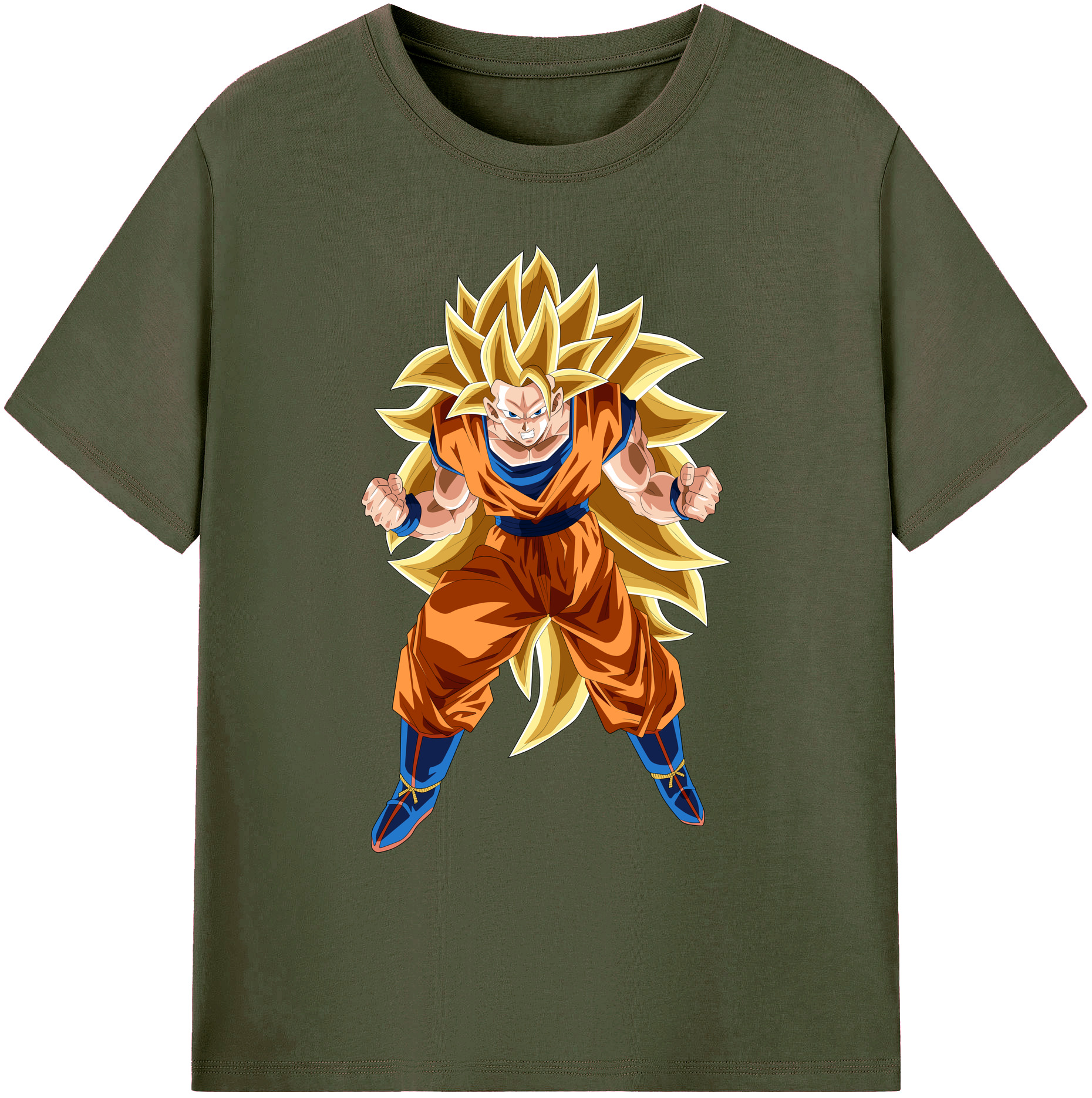 （画像用） ドラゴンボール 孫悟空（そん ごくう）Son Goku カカロット DRAGON BALL Kakarotto 綿100％ メンズ半袖Tシャツ｜肌触りやわらか＆通気性